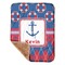 Buoy & Argyle Print Sherpa Baby Blanket - 30" x 40" w/ Name or Text