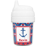 Buoy & Argyle Print Baby Sippy Cup (Personalized)