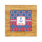Buoy & Argyle Print Bamboo Trivet with 6" Tile - FRONT
