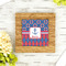Buoy & Argyle Print Bamboo Trivet with 6" Tile - LIFESTYLE