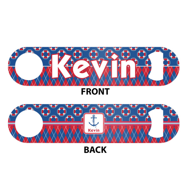 Buoy & Argyle Print Bar Bottle Opener - White - Approval