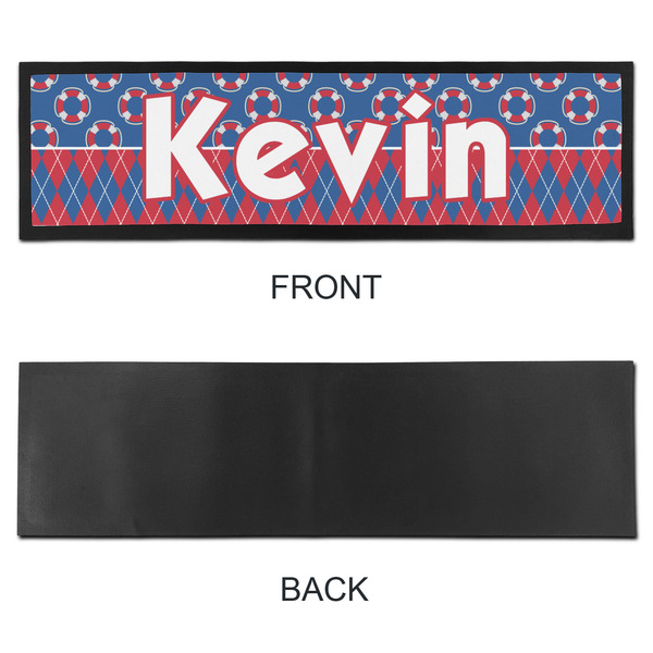 Buoy & Argyle Print Bar Mat - Large - APPROVAL