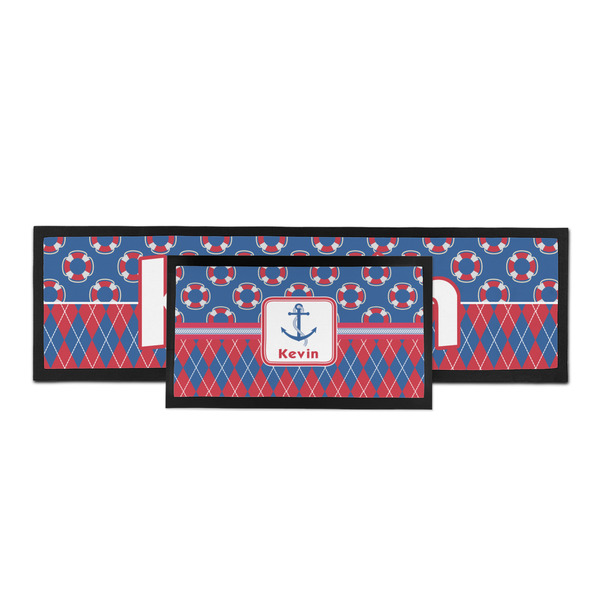 Buoy & Argyle Print Bar Mat - Parent Main