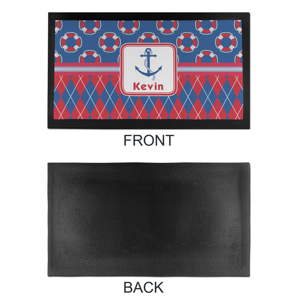 Buoy & Argyle Print Bar Mat - Small - APPROVAL