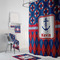 Buoy & Argyle Print Bath Towel Sets - 3-piece - In Context