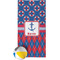 Buoy & Argyle Print Beach Towel (Personalized)