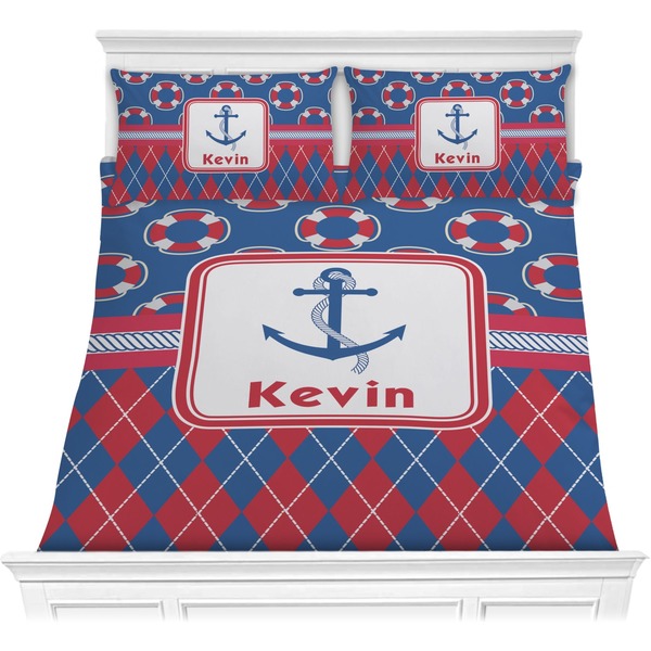 Custom Buoy & Argyle Print Comforters (Personalized)