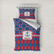 Buoy & Argyle Print Bedding Set- Twin XL Lifestyle - Duvet