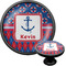 Buoy & Argyle Print Cabinet Knob (Black) (Personalized)