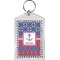 Buoy & Argyle Print Bling Keychain (Personalized)