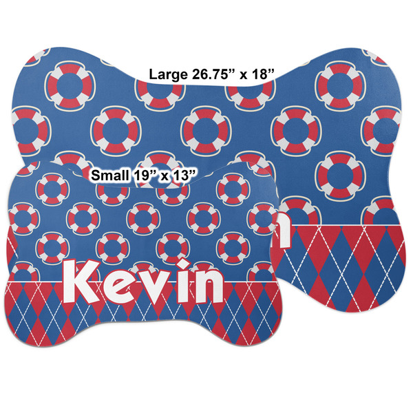 Buoy & Argyle Print Bone Shaped Mat Comparison