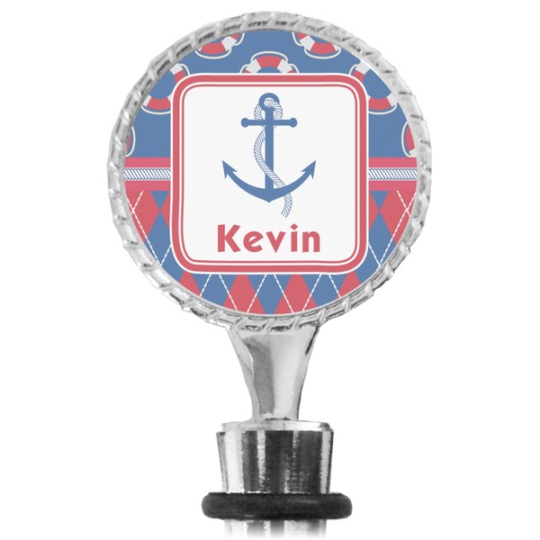 Buoy & Argyle Print Bottle Stopper Main View