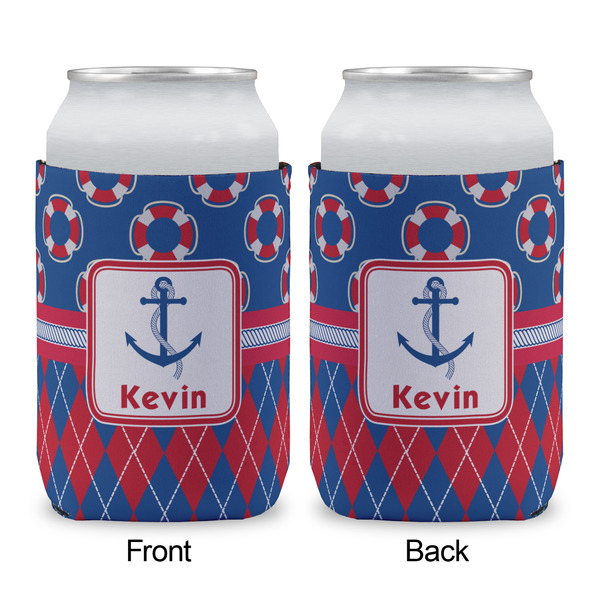 Buoy & Argyle Print Can Sleeve - APPROVAL (single)