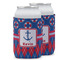 Buoy & Argyle Print Can Cooler (12 oz) w/ Name or Text