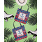 Buoy & Argyle Print Canvas Tote Lifestyle Front and Back