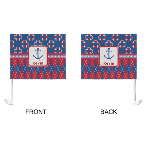 Buoy & Argyle Print Car Flag - Large - APPROVAL
