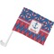 Buoy & Argyle Print Car Flag - Small w/ Name or Text