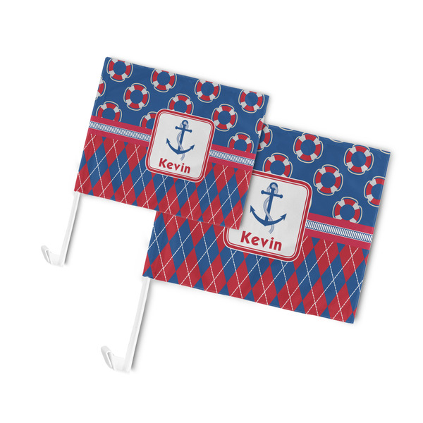 Buoy & Argyle Print Car Flags - PARENT MAIN (both sizes)