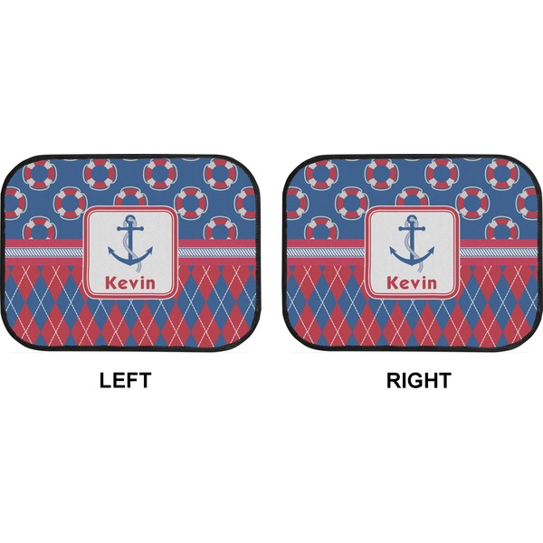 Buoy & Argyle Print Car Floor Mats (Back Seat) (Approval)