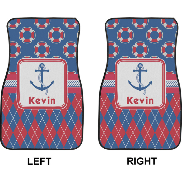 Buoy & Argyle Print Car Mat Front - Approval