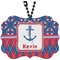 Buoy & Argyle Print Rear View Mirror Charm (Personalized)