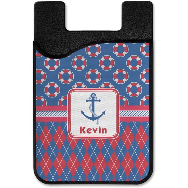 Buoy & Argyle Print Cell Phone Credit Card Holder