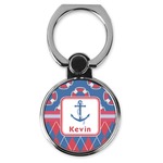 Buoy & Argyle Print Cell Phone Ring Stand & Holder (Personalized)