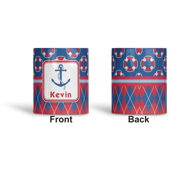 Buoy & Argyle Print Ceramic Pen Holder - Apvl