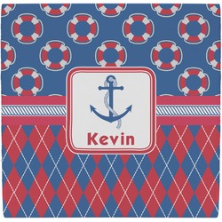 Buoy & Argyle Print Ceramic Tile Hot Pad (Personalized)