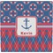 Buoy & Argyle Print Ceramic Tile Hot Pad (Personalized)