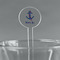 Buoy & Argyle Print Clear Plastic 7" Stir Stick - Round - Main