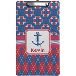 Buoy & Argyle Print Clipboard (Legal Size) (Personalized)
