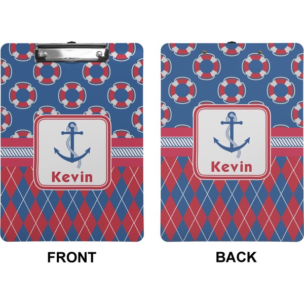 Buoy & Argyle Print Clipboard (Letter) (Front + Back)