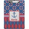 Buoy & Argyle Print Clipboard (Letter Size) (Personalized)