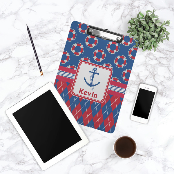 Buoy & Argyle Print Clipboard - Lifestyle Photo