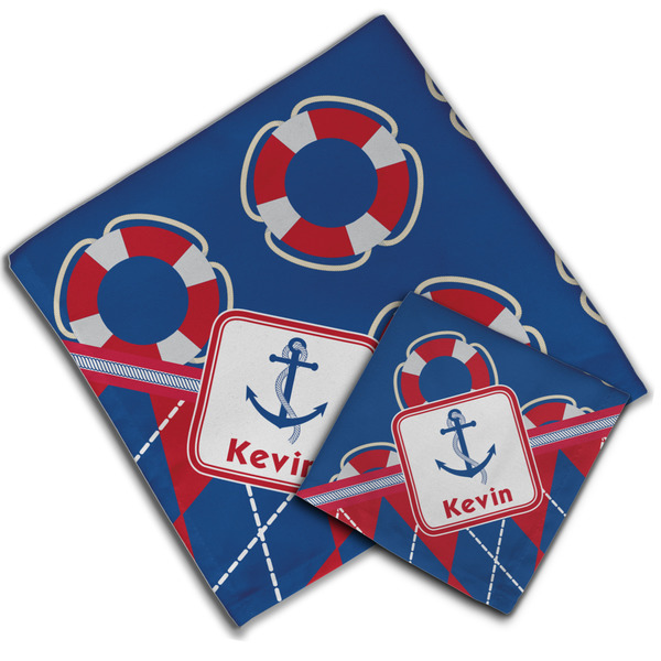 Buoy & Argyle Print Cloth Napkins - Personalized Lunch & Dinner (PARENT MAIN)