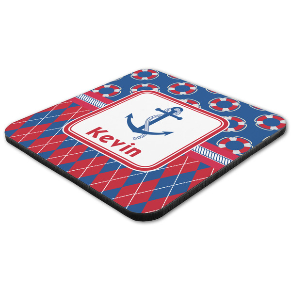 Buoy & Argyle Print Coaster Set - FLAT (one)