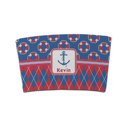 Buoy & Argyle Print Coffee Cup Sleeve (Personalized)