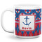 Buoy & Argyle Print 20 Oz Coffee Mug - White (Personalized)