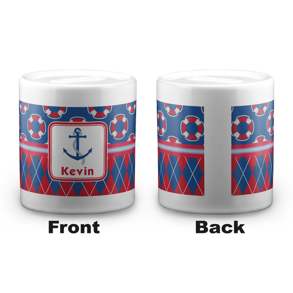Buoy & Argyle Print Coin Bank - Apvl