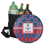 Buoy & Argyle Print Collapsible Cooler & Seat (Personalized)