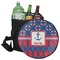 Buoy & Argyle Print Collapsible Personalized Cooler & Seat