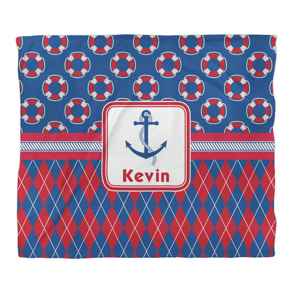 Buoy & Argyle Print Comforter - King - Front