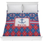 Buoy & Argyle Print Comforter - Full / Queen (Personalized)