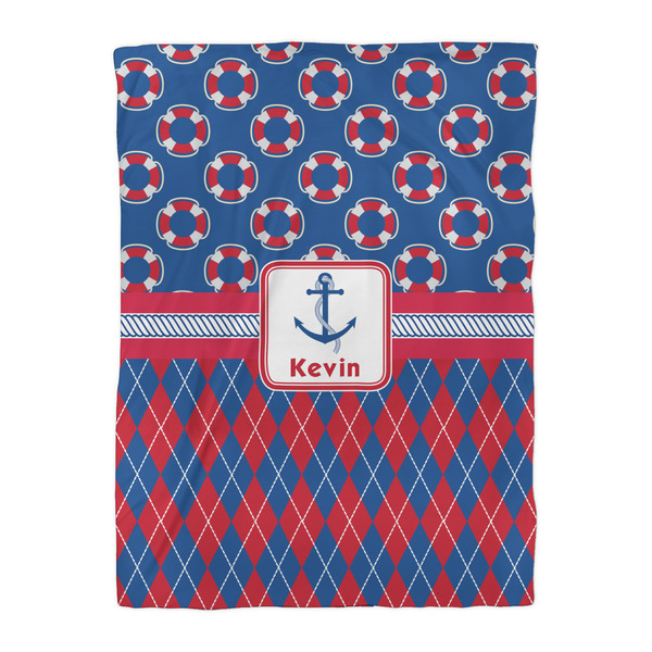 Buoy & Argyle Print Comforter - Twin XL - Front