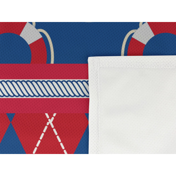 Buoy & Argyle Print Cooling Towel- Detail