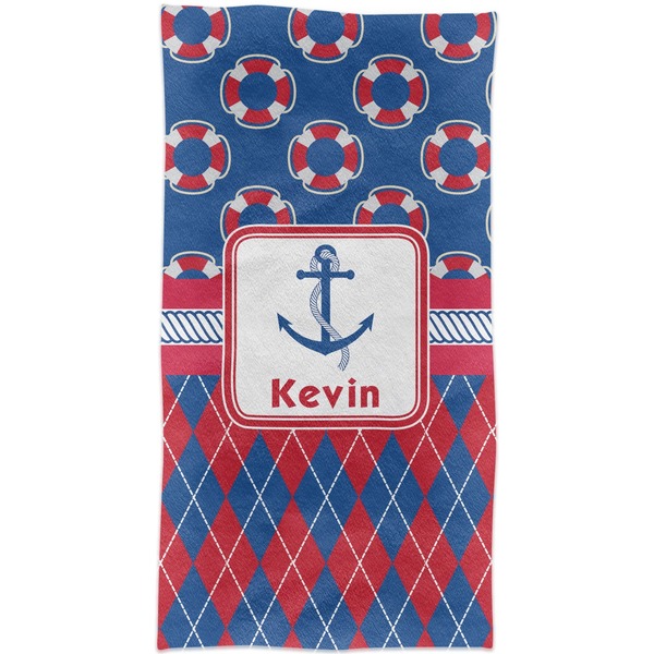 Buoy & Argyle Print Crib Comforter/Quilt - Apvl