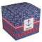 Buoy & Argyle Print Cube Favor Gift Boxes (Personalized)