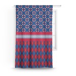 Buoy & Argyle Print Curtain - 50"x84" Panel