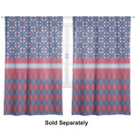 Buoy & Argyle Print Curtain Panel - Custom Size